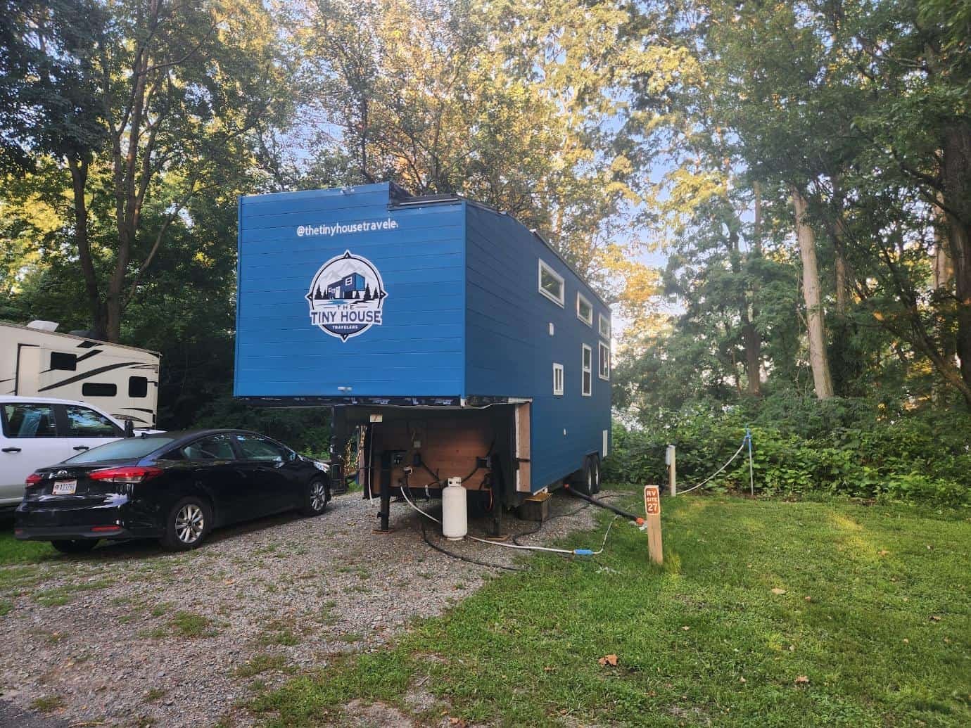 Tiny House on Wheels in Nature