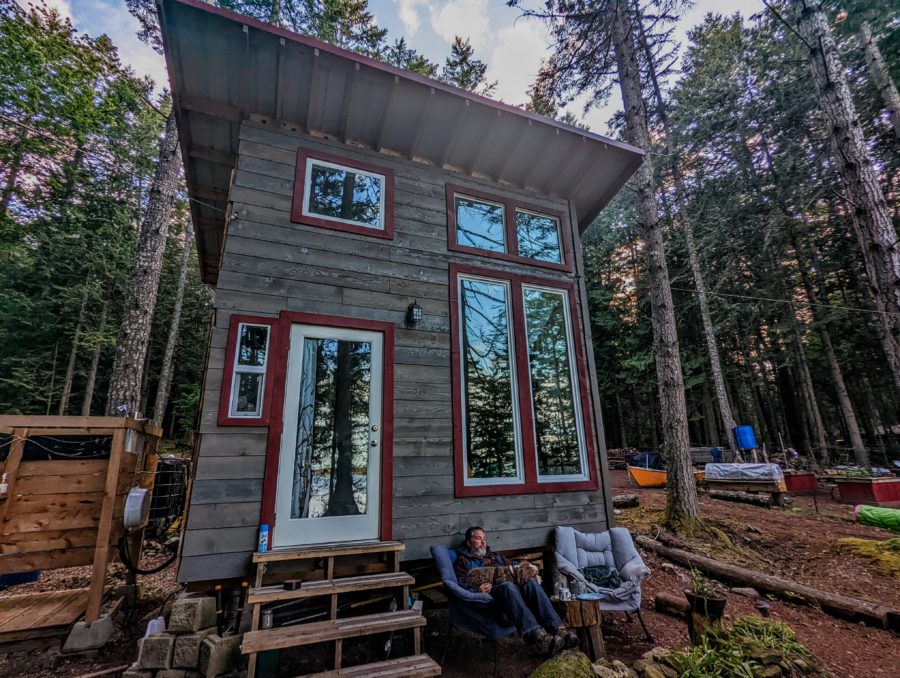 Their 13×8 Off-Grid Cabin on a Canadian Island 11