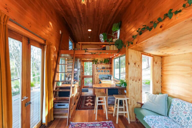 View of Their $16K DIY Off-Grid Tiny Home