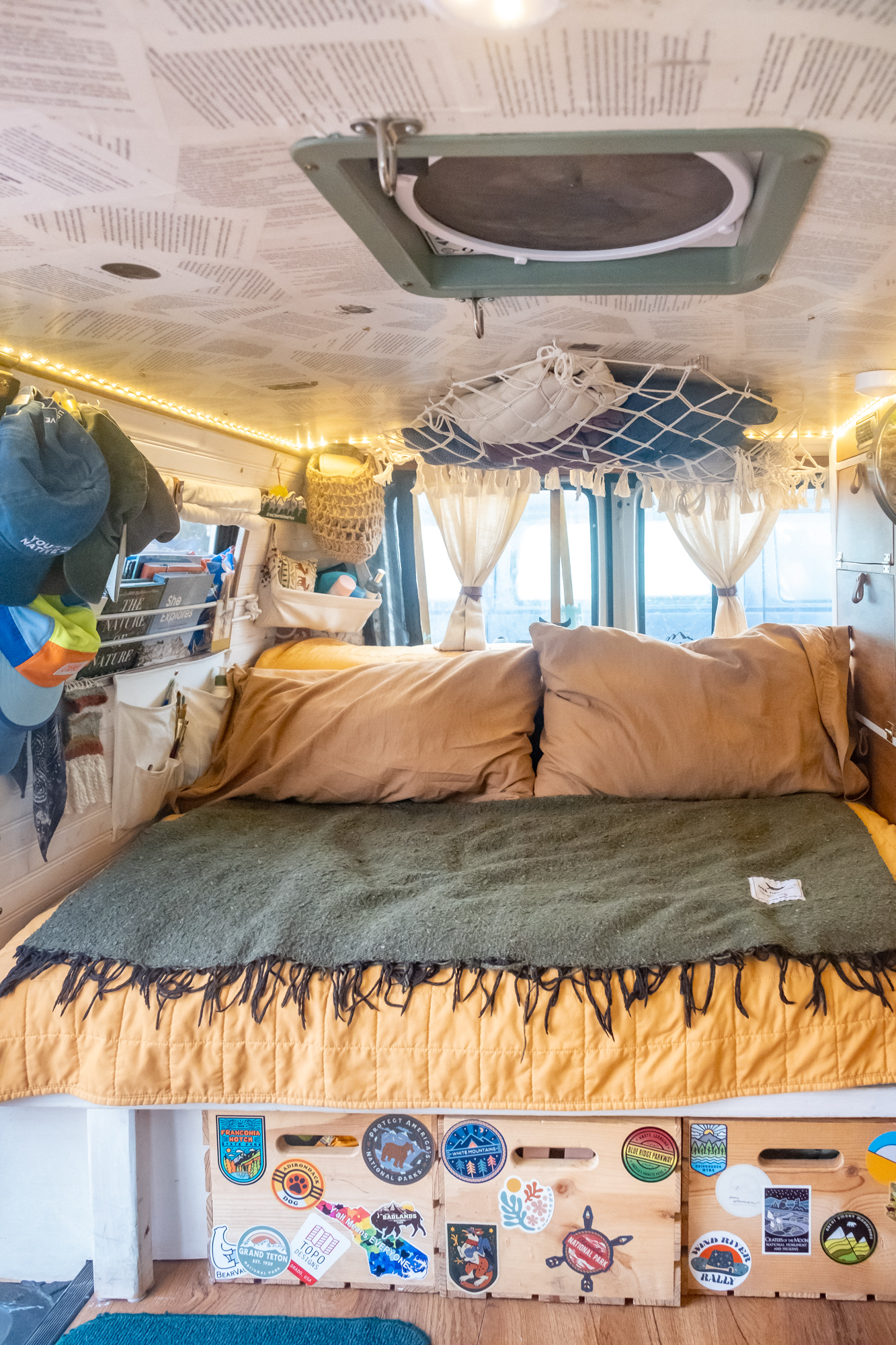 Their Micro Van with a Harry Potty Ceiling!