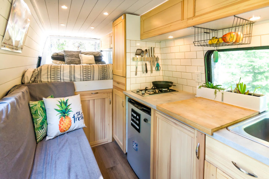 They Remodeled the Interior of Their Sprinter for $8K!