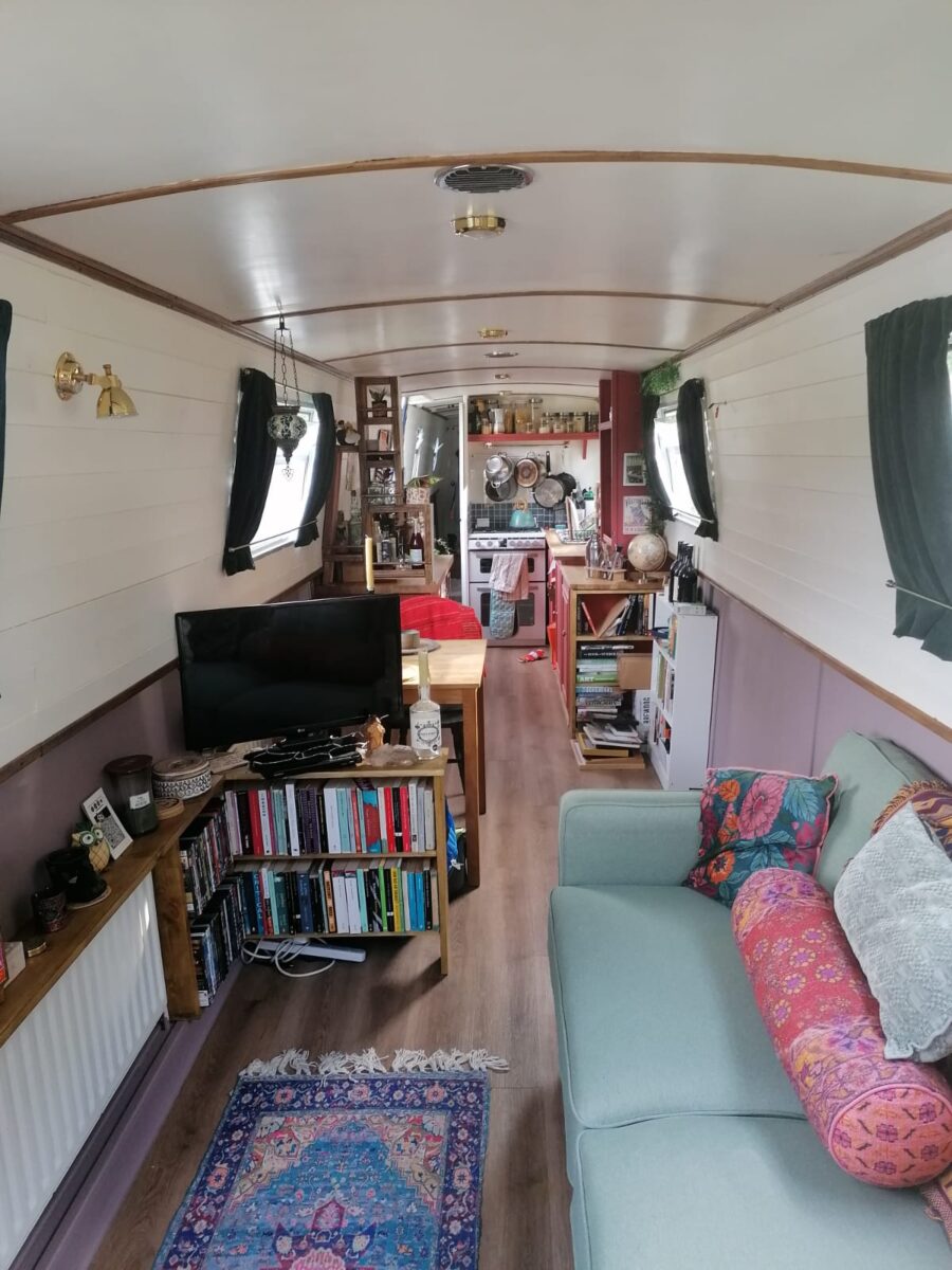 They Spent 3 Months Renovating Their Narrowboat Home 6