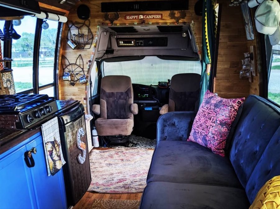 They Turned This Shuttle Bus Into A Tiny House FOR SALE via Van Life Trader 002