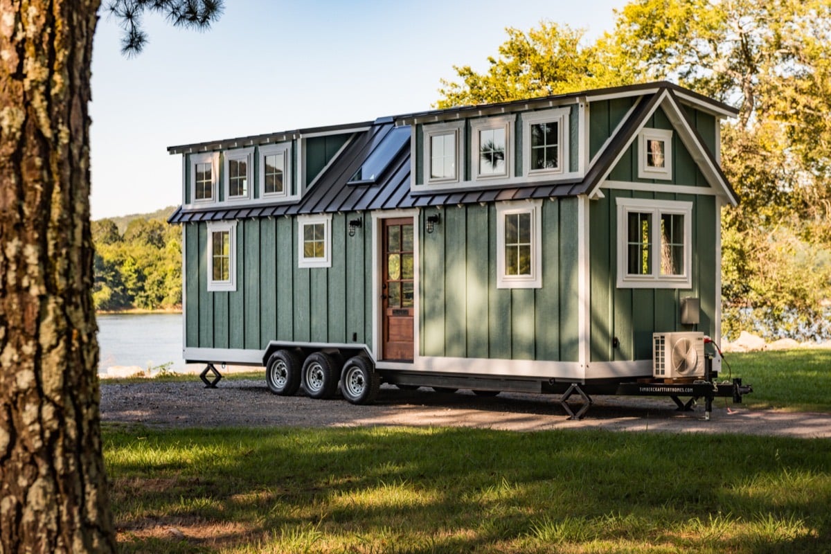 Custom 28′ Tiny House on Wheels with Two Oversized Dormer Lofts