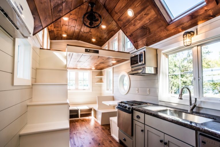 Custom 28′ Tiny House on Wheels with Two Oversized Dormer Lofts