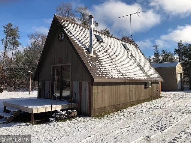 Tiny A-frame Cabin w Carport and Shed on 2-5 Acres for 70k via Zillow 006
