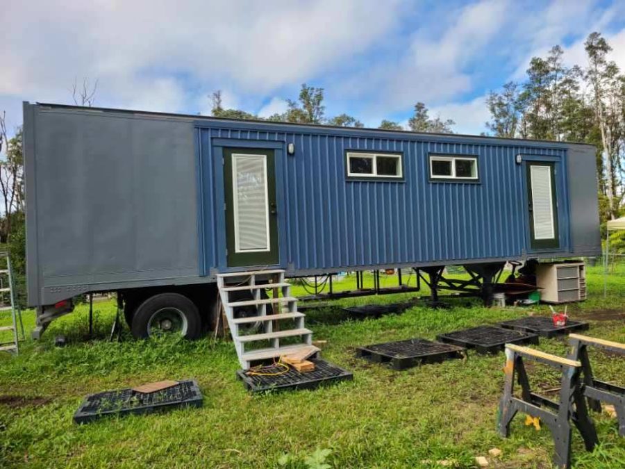 Tiny House Being Built In An Insulated Semi-Truck-Trailer in Hawaii 001