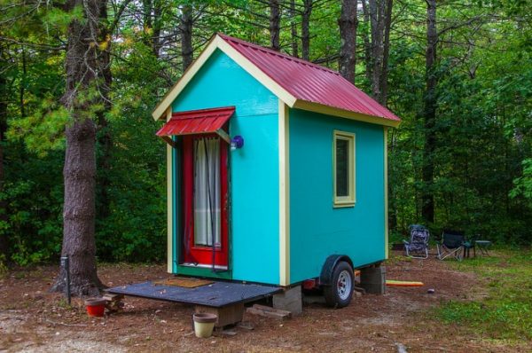Tiny House in a Campground by Paul VanDerWerf