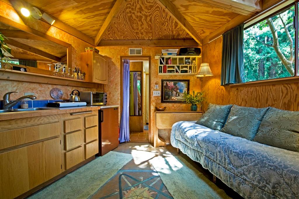 View from main living area showing efficient space utilization