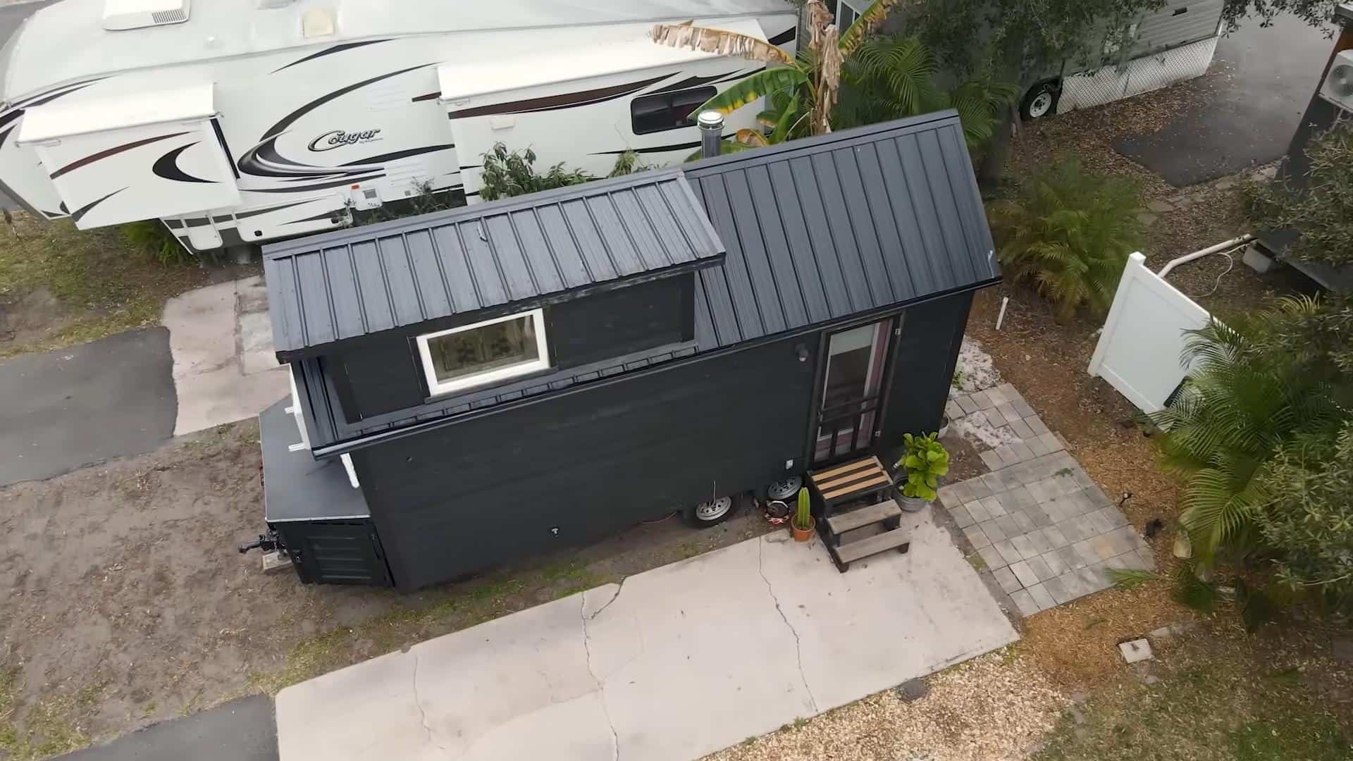 Tiny House with Modern Black Exterior