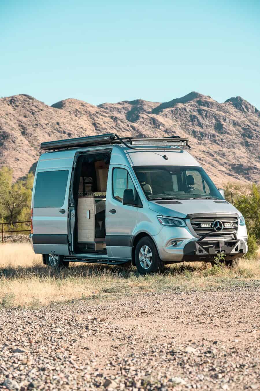 Tommy-Camper-Vans-2024-Sprinter-Bennett-Exterior-Front-Three-Quarter