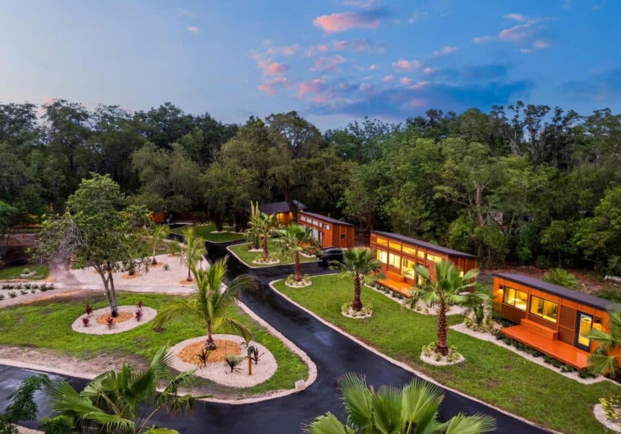 Tiny House Community in Oaks Village with Traveler XLS Escape THOWs.