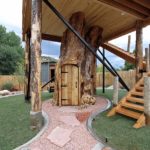 Tree House Built On The Preserved Trunk of 100 Year Old Cottonwood Tree via East Zion Resort 002