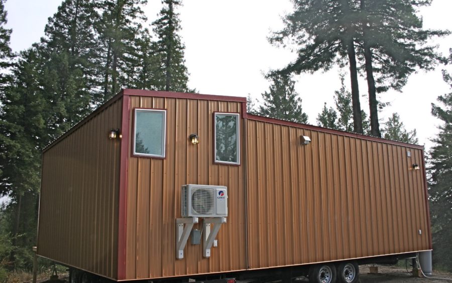 Two 22-Foot Tiny Houses on Wheels PERMANENTLY Joined Together to Make a Bigger Tiny Home – Built by Molecule Tiny Homes