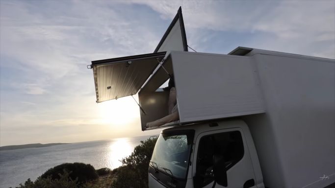 Unfolding Box Truck Goes from Stealthy to 350 sq. ft. Campervan 2