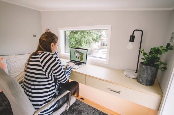 Unique Tiny House with Floating Loft Desk The Millennial by Build Tiny NZ 002