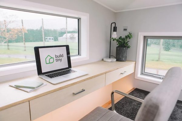 Unique Tiny House with Floating Loft Desk The Millennial by Build Tiny NZ 004
