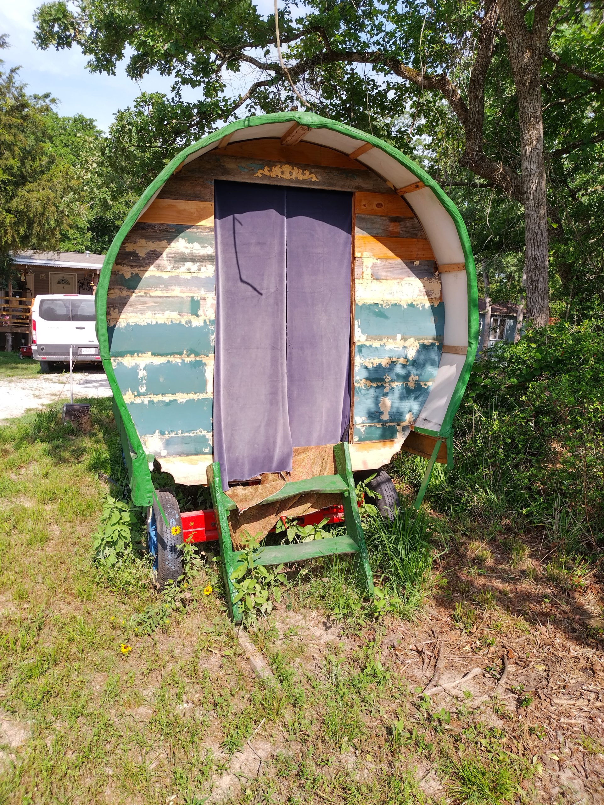 Vintage 1920s Bowtop Caravan from English Travellers of Texas 4