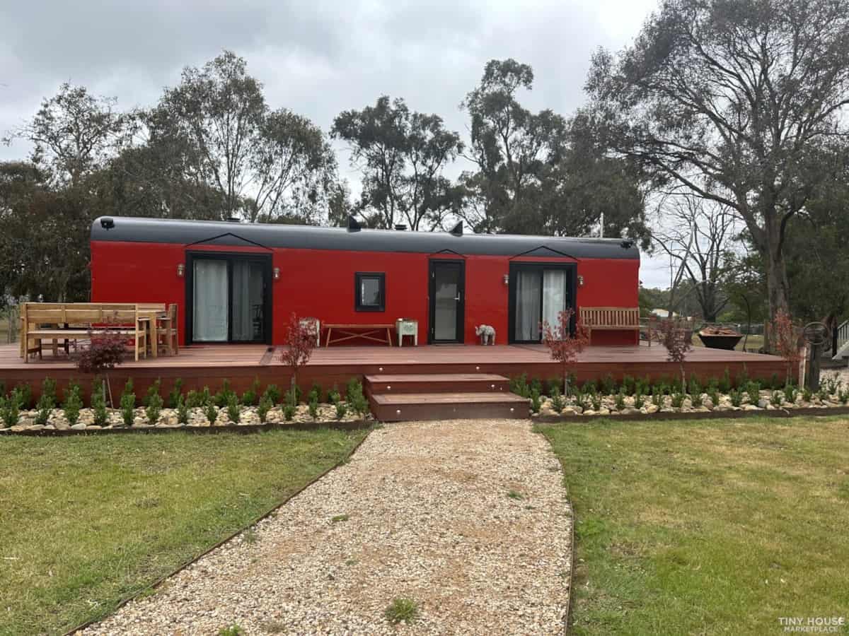 Tiny House on Wheels with Deck in Australia