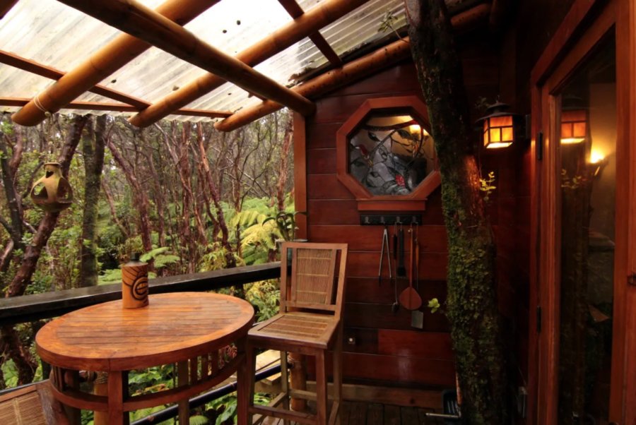 Volcano Rainforest Treehouse with PRIVATE Outdoor Shower via Mahinui-Airbnb 0014