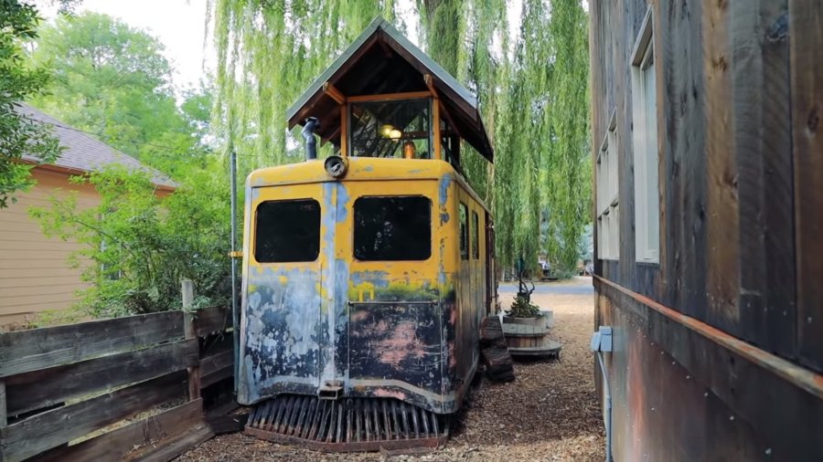 WW2 Railway Train Car Turned Tiny House via Living Big in a Tiny House YouTube 006