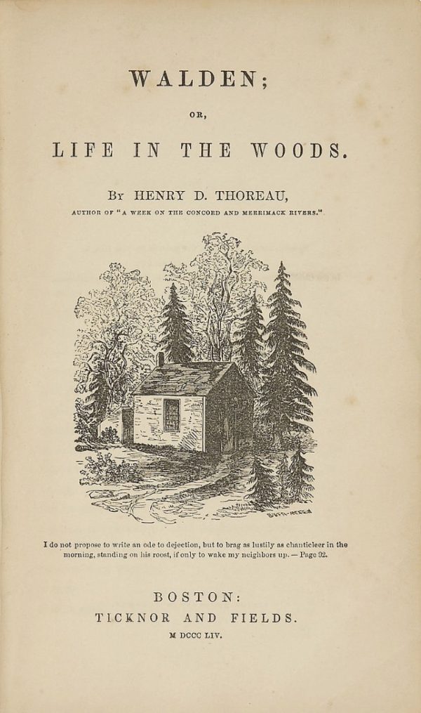 Walden Life in the Woods by Henry David Thoreau