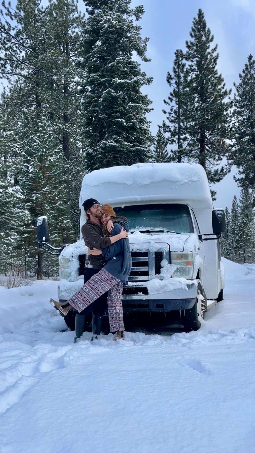Tiny House Freedom in Snow