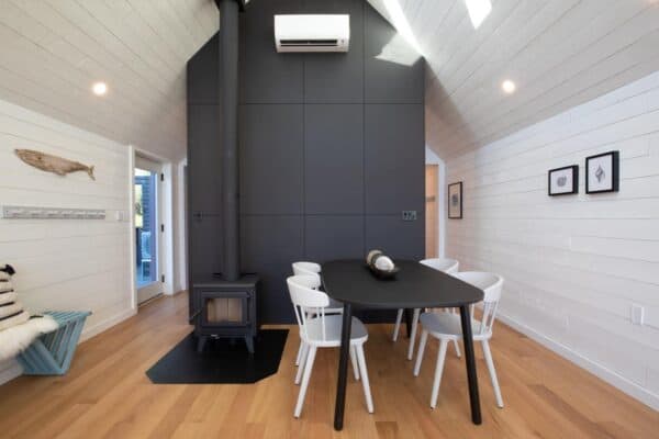 Beautiful view of Waterfront Scandinavian Suburban Design