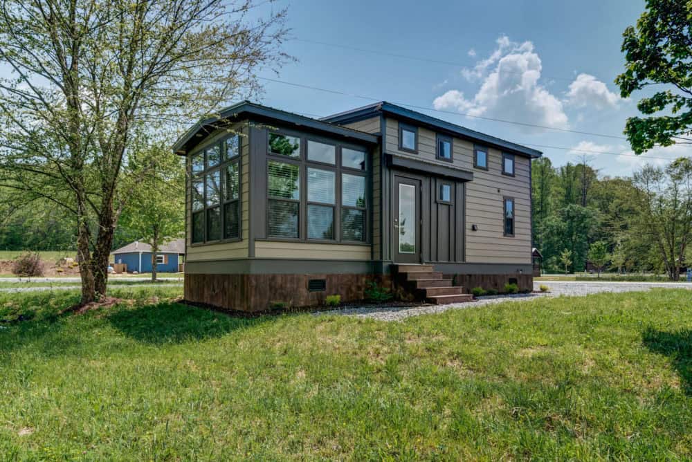 Tiny home cottage at Waterside at Blue Ridge in Morganton, Georgia