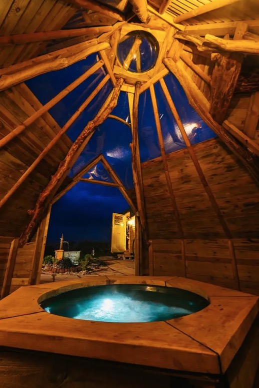 Wigwam Hot Tub Tiny House in Rural England via Ralph Airbnb 0014