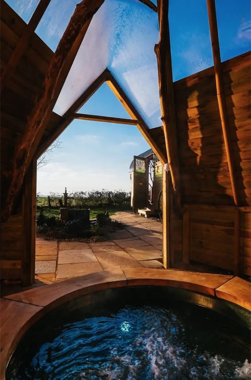 Wigwam Hot Tub Tiny House in Rural England via Ralph Airbnb 0016