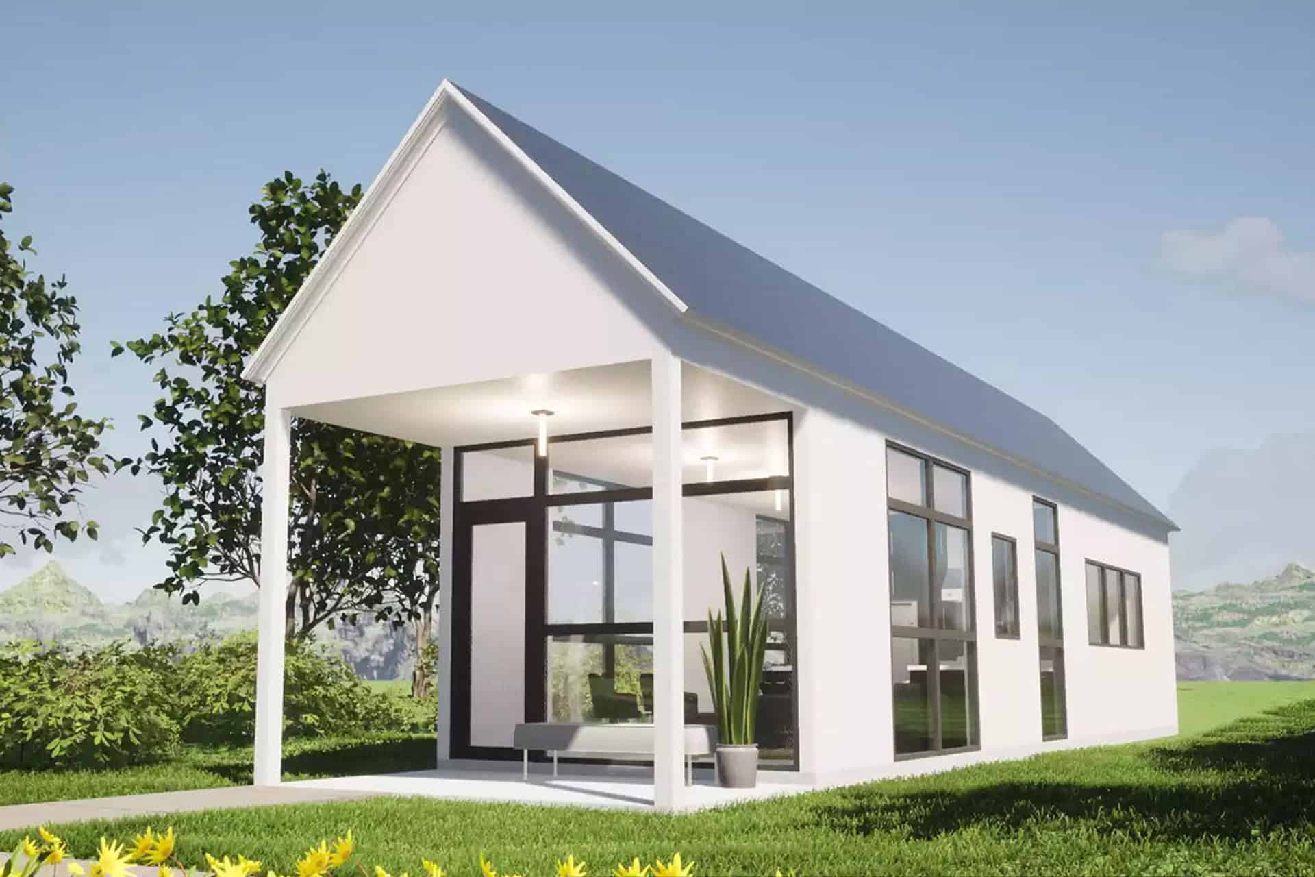 Cozy Modern Tiny House for Small Space Living