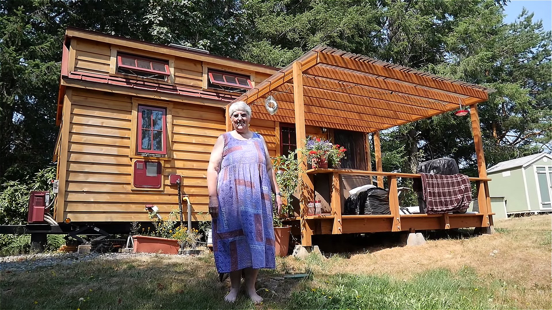 Woman's Retirement Tiny Home with Hot Tub