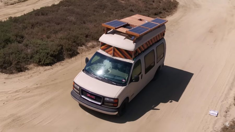Woody The Van w DIY Wooden Roof Raise 4