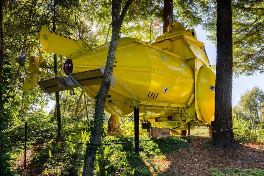 Yellow Submarine Tiny House in New Zealand