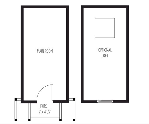 Anderjack Box Bungalow Tiny House Floor Plan