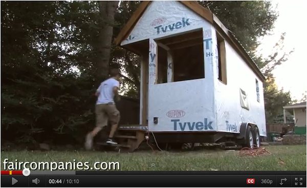 Austin Hay is a 16 year old who is building his own tiny house on a trailer