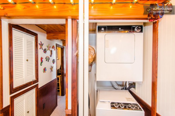 Barge tiny house airbnb vacation rental