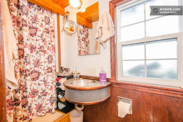 Barge tiny house airbnb vacation rental