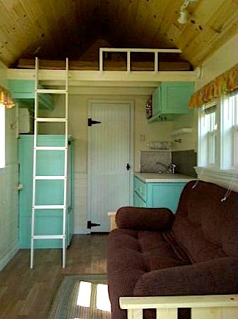 Interior of the Beach Bungalow Tiny House