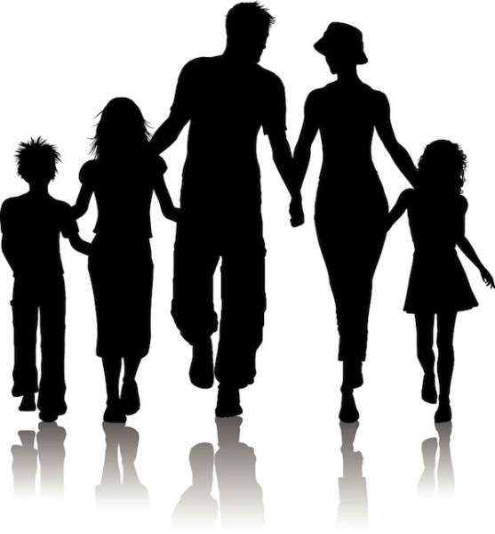 bigstock-Family-Silhouette-6935625