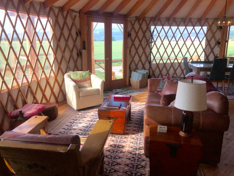 Epic Yurt on Stilts Bordering Flathead Lake, Montana 