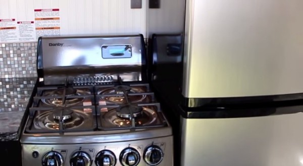 Gas Stove in Tiny Home