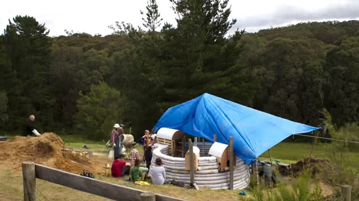 Curated visual reference: Construction Of An Earthbag Tiny House Photo Inspiration
