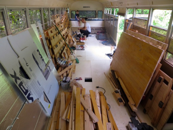 Family of 6 Living Tiny in Converted School Bus
