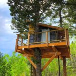 Colorado Off-Grid Tiny Treehouse with Modern Furnishings