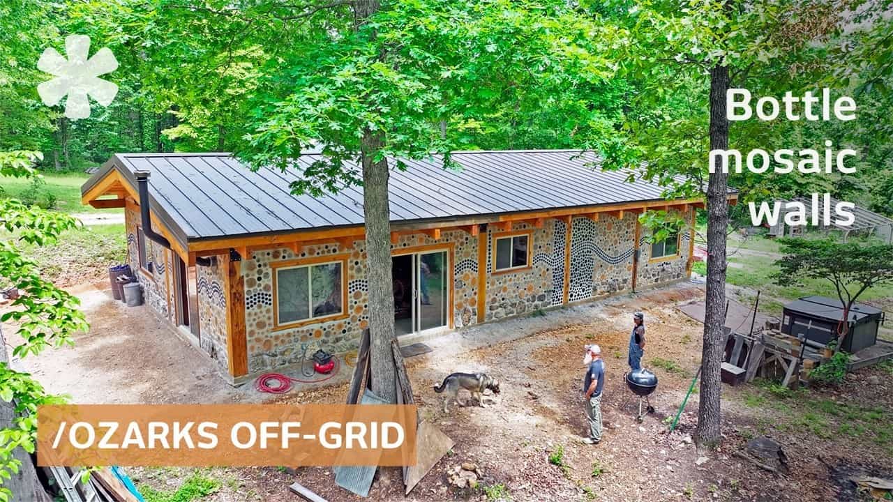 Jason & Sunni Ozarks cordwood exterior — Kirsten Dirksen / faircompanies