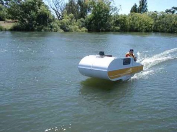 DIY Micro Camper that Doubles as a Boat - The Mini Camper Cruiser