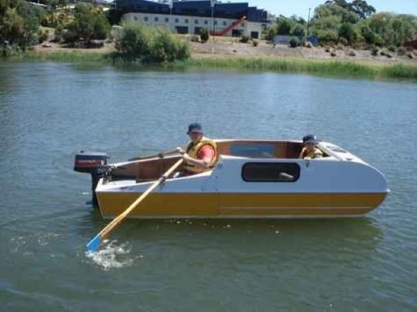DIY Micro Camper that Doubles as a Boat - The Mini Camper Cruiser