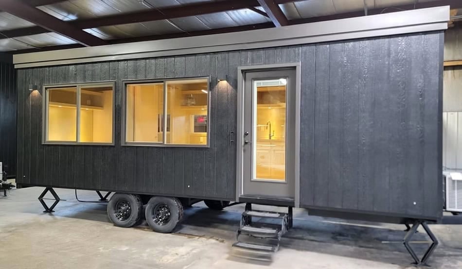 Tiny House on Wheels with Modern Exterior Design